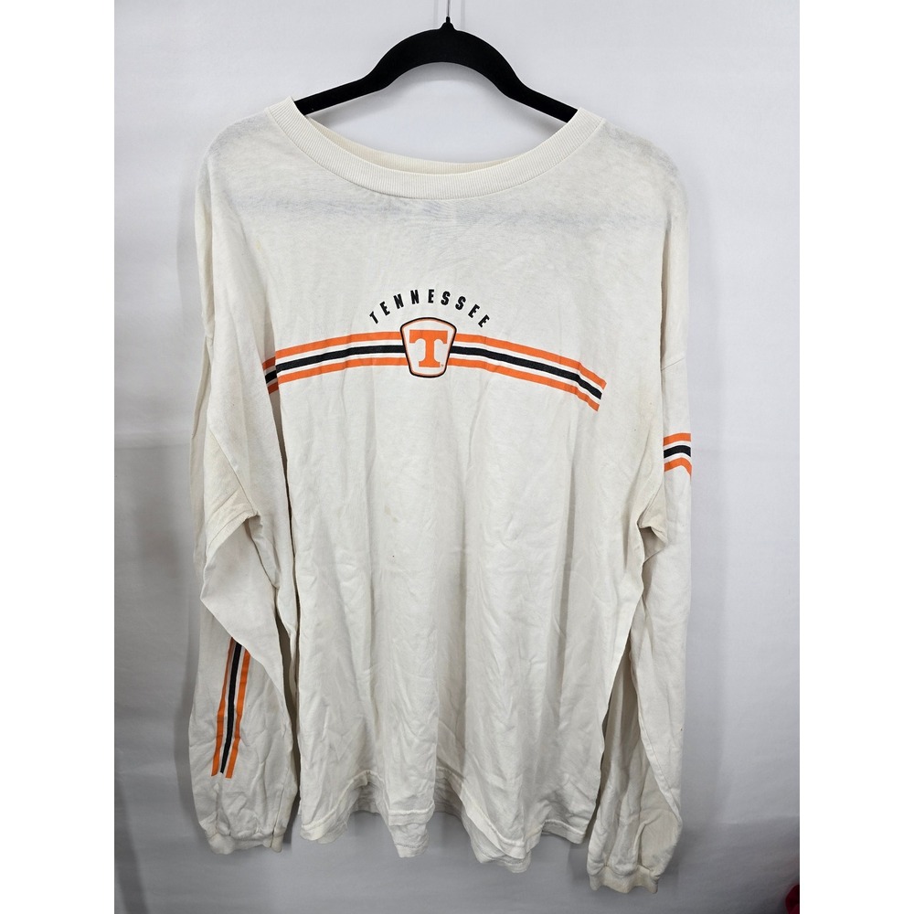 Vintage Adidas Tennessee Volunteers Long Sleeve T-Shirt Mens XL White NCAA 90s
